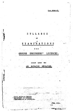 Ground Engineers Licences